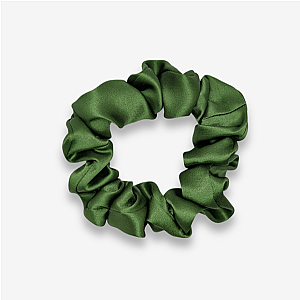 100% natūralaus šilko plaukų gumelė, žalia