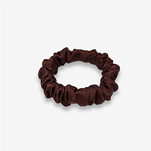 100% natūralaus šilko plaukų gumelė, ruda