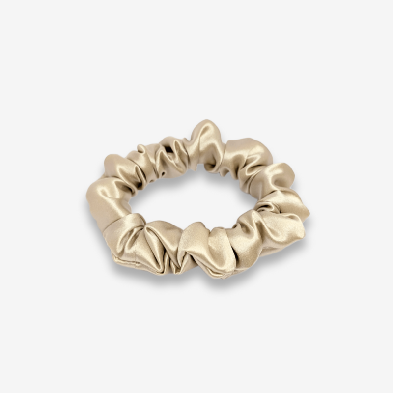 100% natūralaus šilko plaukų gumelė, kreminė