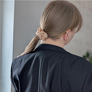 100% natūralaus šilko plaukų gumelė, smėlio