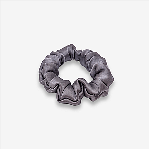 100% natūralaus šilko plaukų gumelė, melsvai pilka