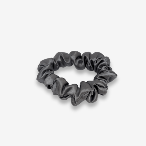 100% natūralaus šilko plaukų gumelė, grafitas