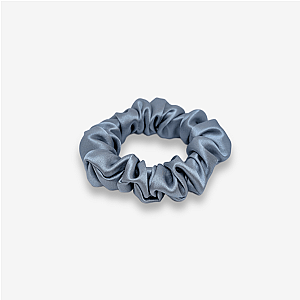 100% natūralaus šilko plaukų gumelė, šviesiai mėlyna